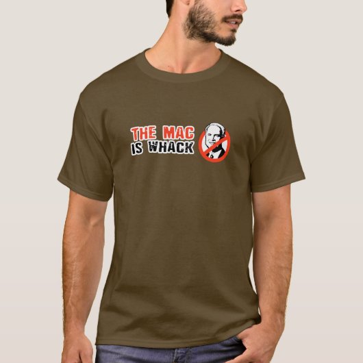 ANTI-MCCAIN: MAC IS TERUG T-SHIRT (Voorkant)