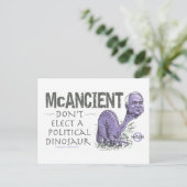 Anti-McCain McAncient Briefkaart (Staand voorkant)