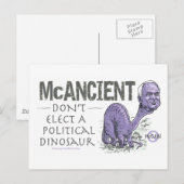 Anti-McCain McAncient Briefkaart (Voorkant / Achterkant)