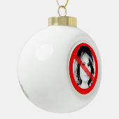 Anti Melania Trump stak zijn gezicht uit Keramische Bal Ornament (Links)