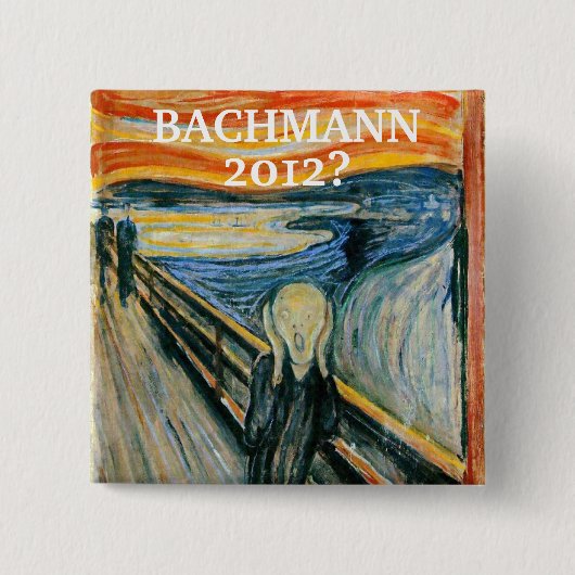 Anti-Michele Bachmann 2012? Vierkante Button 5,1 Cm (Voorkant)