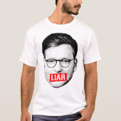 Anti Mike Johnson Liar Sticker T-shirt (Voorkant)