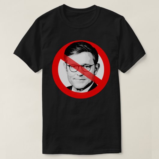 Anti Mike Johnson stak zijn gezicht uit T-shirt (Design voorkant)