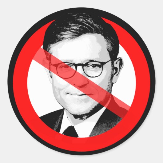 Anti Mike Johnson Sticker (Voorkant)
