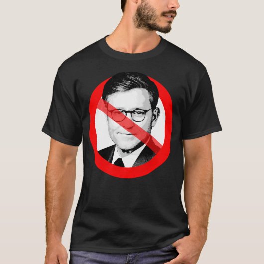 Anti Mike Johnson-Sticker T-shirt (Voorkant)