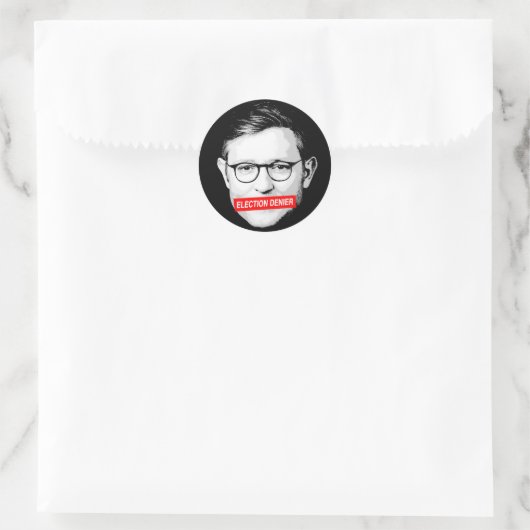 Anti Mike Johnson Verkiezingsontkenning Sticker (Tas)