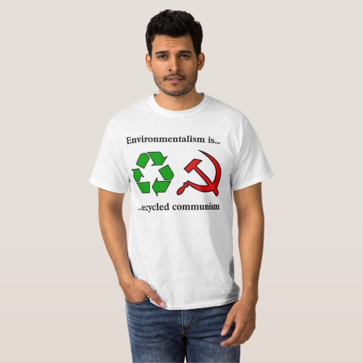 Anti-milieubeleid T-shirt (Voorkant volledig)