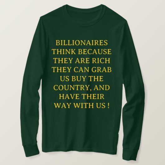 Anti-Miljardair T-Shirt (Design voorkant)