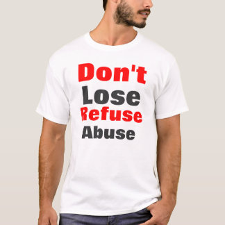 Anti-misbruik mannen t-shirt