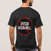 Anti-Mitch McConnell Red Strikethrough T-shirt (Achterkant)