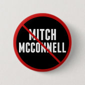 Anti Mitch McConnell Ronde Button 5,7 Cm (Voorkant)