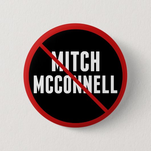 Anti Mitch McConnell Ronde Button 5,7 Cm (Voorkant)
