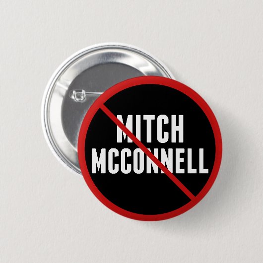 Anti Mitch McConnell Ronde Button 5,7 Cm (Voorkant /achterkant)