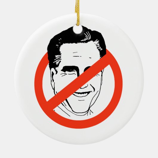 ANTI-MITT ROMNEY KERAMISCH ORNAMENT (Achterkant)
