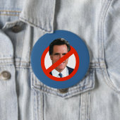 ANTI MITT ROMNEY PIC 2 RONDE BUTTON 4,0 CM (In situ)