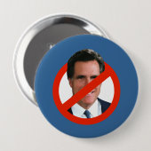 ANTI MITT ROMNEY PIC 2 RONDE BUTTON 4,0 CM (Voorkant /achterkant)