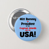 anti Mitt Romney Ronde Button 5,7 Cm (Voorkant /achterkant)