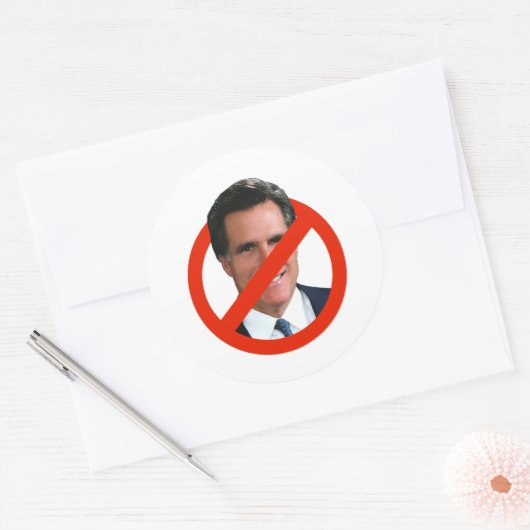 ANTI MITT TRANSPARANT RONDE STICKER (Envelop)