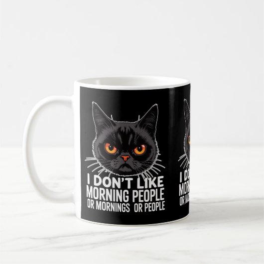 Anti-Morning Grumpy Katten Eigenaren Kat Moeders & Koffiemok (Links)