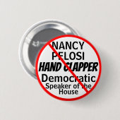 Anti-Nancy Pelosi Hand Clapper Humor Ronde Button 5,7 Cm (Voorkant /achterkant)