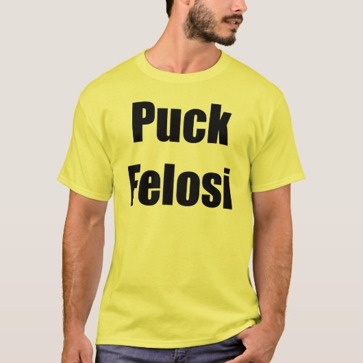 Anti Nancy Pelosi - Puck Felosi T-shirt (Voorkant)
