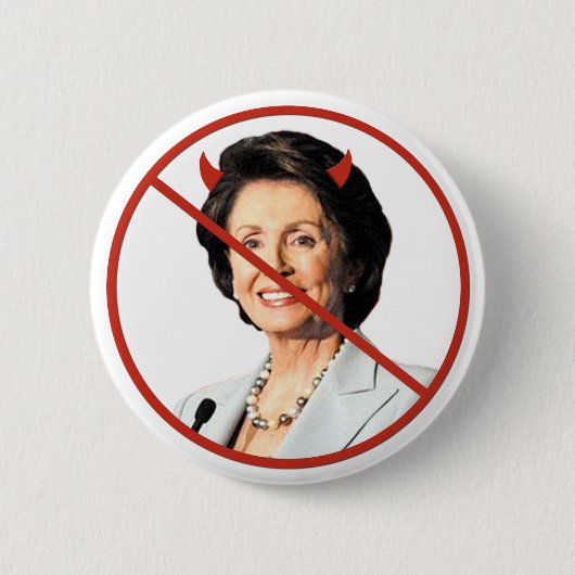 Anti Nancy Pelosi Ronde Button 5,7 Cm (Voorkant)