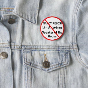 Anti-Nancy Pelosi voorzitter van het Huis Ronde Button 5,7 Cm