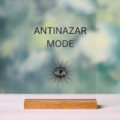 Anti Nazar Modus Acryl Bord – Bescherming tegen he (Neutraal)