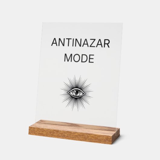 Anti Nazar Modus Acryl Bord – Bescherming tegen he (Hoek)
