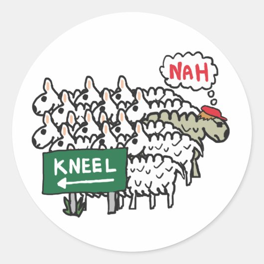 Anti-neeling Ronde Sticker (Voorkant)