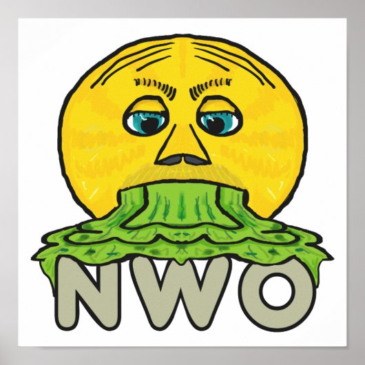 Anti-nieuwe wereldorde poster (Voorkant)