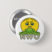Anti-nieuwe wereldorde ronde button 5,7 cm (Voorkant /achterkant)