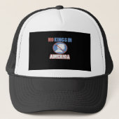 Anti- No Kings In America Classic Trucker Pet (Voorkant)