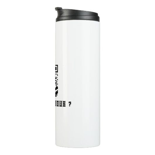 Anti-Nosy People QR-code | grappig Thermosbeker (Geroteerd rechts)