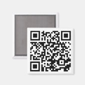Anti-Nosy People QR-code | grappige magneet (Voorkant / Achterkant)