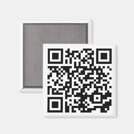Anti-Nosy People QR-code | grappige magneet (Voorkant / Achterkant)