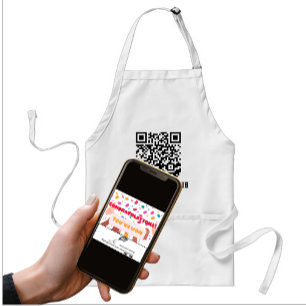 Anti-Nosy People QR-code Standaard Schort