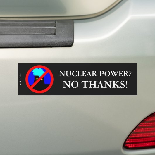 Anti-nucleaire Bumpersticker (Op auto)