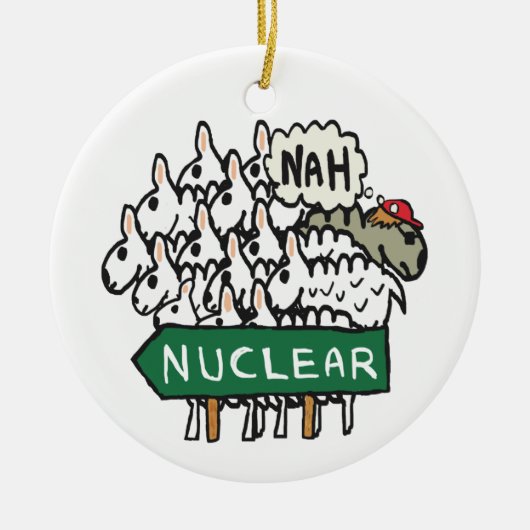 Anti Nuclear Keramisch Ornament (Voorkant)
