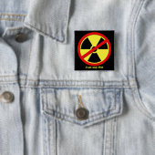 Anti Nukes - Japan zegt nee! Vierkante Button 5,1 Cm (In situ)