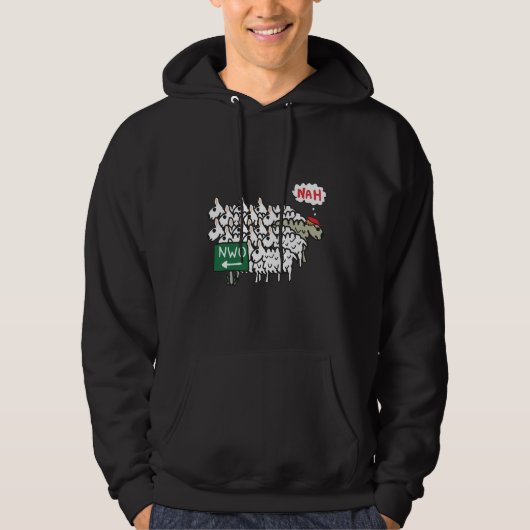 Anti NWO New World Hoodie (Voorkant)