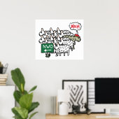 Anti NWO New World Poster (Thuiskantoor)