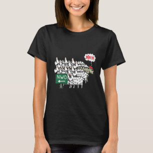 Anti-NWO nieuwe wereldorde T-shirt