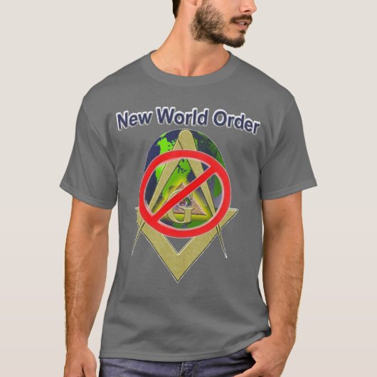 ANTI-NWO T-shirt voor mannen (Voorkant)