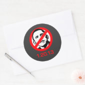 Anti-Obama - 1.20.13 Ronde Sticker (Envelop)