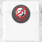 Anti-Obama - 1.20.13 Ronde Sticker (Tas)