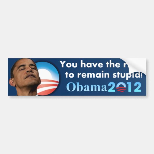 Anti-Obama 2012 Bumpersticker (Voorkant)