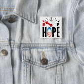 Anti-Obama 2012 - uit hoop Vierkante Button 5,1 Cm (In situ)