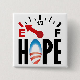 Anti-Obama 2012 - uit hoop Vierkante Button 5,1 Cm