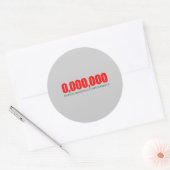 Anti-Obama - Aanvulling Obama 2 Ronde Sticker (Envelop)